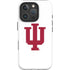 Indiana University IU Logo White iPhone 16 Pro Magsafe Impact Case